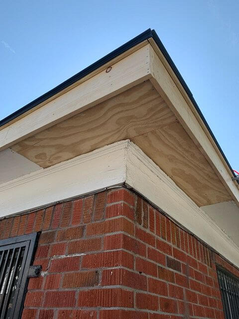 drip edge installed