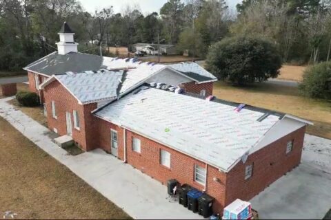 roof replacement of a church in Burgaw, NC
