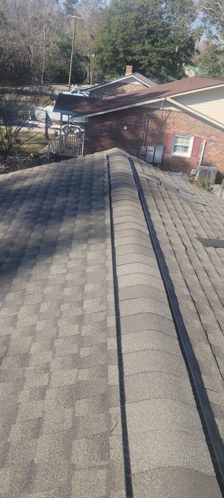 ridge vent installation on new roof in Lake Waccama, NC