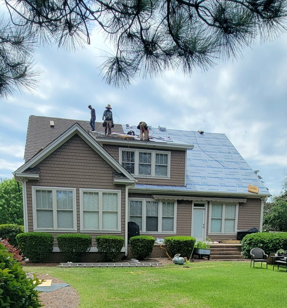 new roof installed in Landfall subdivision, Wilmington, NC by No Limit Roofing